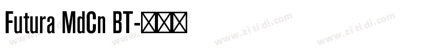 Futura MdCn BT字体转换